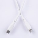 Maxlife kabel MFi MXUC-10 USB-C - Lightning 1,0 m 27W biały