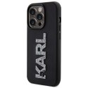 Etui Karl Lagerfeld KLHCP15L3DMBKCK do iPhone 15 Pro 6.1" czarny/black hardcase 3D Rubber Glitter Logo