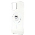 Etui Karl Lagerfeld KLHMP15SHFCCNOT do iPhone 15 6.1" transparent hardcase IML Choupette MagSafe