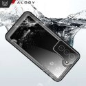 Etui wodoodporne do Samsung Galaxy S21 FE 360 Alogy Pancerne Armor IP68 ze smyczką Czarne
