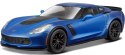 Model metalowy Corvette Z06 2015 niebieski 1/24