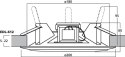 Głośnik sufitowy PA EDL-612