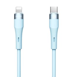 NILLKIN DATA CABLE FLOWSPEED SILICON TYPE C-LIGHTNING PD 27W, BLUE / NIEBIESK
