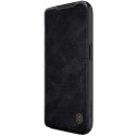 Nillkin Qin Pro Leather Case Iphone 15 Pro Max (6.7), BLACK / CZARNY