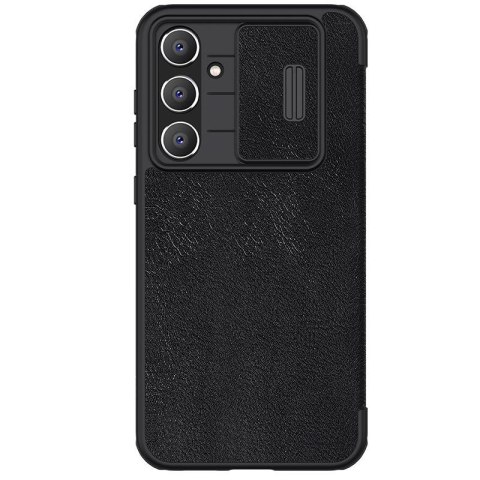 Nillkin Qin Pro Leather Case Samsung S23 FE, BLACK / CZARNY