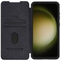 Nillkin Qin Pro Leather Case Samsung S23 FE, BLACK / CZARNY