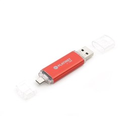 PLATINET ANDROID PENDRIVE USB 2.0 AX-Depo 16GB + microUSB for tablets RED [43193]