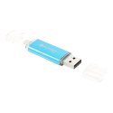 PLATINET ANDROID PENDRIVE USB 2.0 AX-Depo 32GB + microUSB for tablets BLUE [43195]