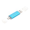 PLATINET ANDROID PENDRIVE USB 2.0 AX-Depo 32GB + microUSB for tablets BLUE [43195]