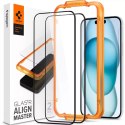 Szkło hartowane Spigen Alm Glass FC 2-Pack do Apple iPhone 15 Black