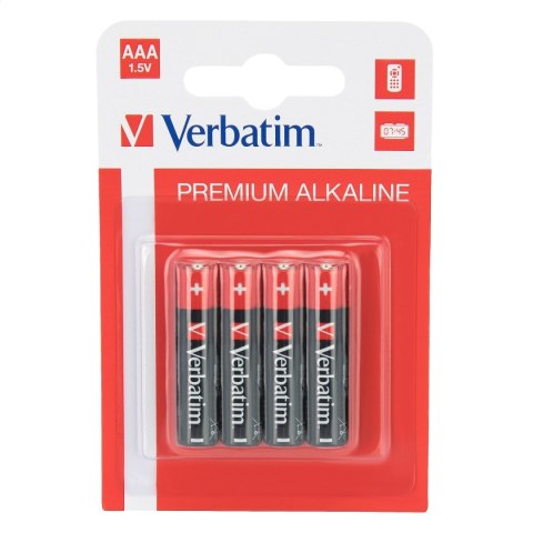 VERBATIM BATERIE ALKALICZNE LR03 AAA BLISTER*4SZT 49920