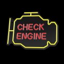 Neon PLEXI LED CHECK ENGINE żółto czerwony NNE21 Neolia