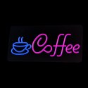 Neon PLEXI LED COFFEE niebieski róż NNE11 Neolia