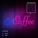 Neon PLEXI LED COFFEE niebieski róż NNE11 Neolia