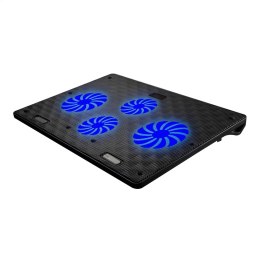 OMEGA LAPTOP COOLER PAD PODKŁADKA CHŁODZĄCA 4 FANS BLACK TE [45424]