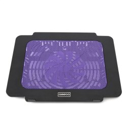 OMEGA LAPTOP COOLER PAD PODKŁADKA CHŁODZĄCA BREEZE PURPLE 14CM FAN USB PORT 42615 TE