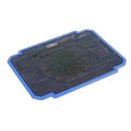 OMEGA LAPTOP COOLER PAD PODKŁADKA CHŁODZĄCA ICE BOX BLUE 14CM FAN USB PORT 41904 TE