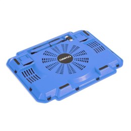 OMEGA LAPTOP COOLER PAD PODKŁADKA CHŁODZĄCA ICE BOX BLUE 14CM FAN USB PORT 41904 TE