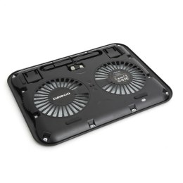 OMEGA LAPTOP COOLER PAD PODKŁADKA CHŁODZĄCA ICE CUBE BLACK 14CM FAN USB PORT 41908 TE