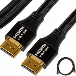 Kabel HDMI 2.1 8K 240Hz PRZEWÓD ULTRA HIGH SPEED 48Gbps eARC FHD 3m