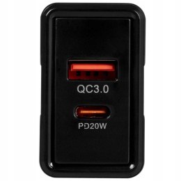 SZYBKA ŁADOWARKA SIECIOWA USB USB-C QC 3.0 + PD MOCNA 38W