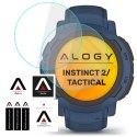 2x Szkło Hartowane do Garmin Instinct 2 / Tactical ochronne na smartwatch Alogy Screen Protector Watch+