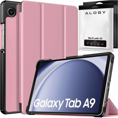 Etui do Samsung Galaxy Tab A9 2023 8.7" X110 / X115 obudowa na tablet Case Alogy Book Cover Różowe