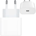 Ładowarka sieciowa szybka 30W USB-C USB typ C GaN PD do iPhone kostka Alogy Biała