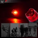 Lampka rowerowa tylna na tył roweru oświetlenie LED światełko światło tylnie czerwona aluminiowa wodoodporna IPX4 50lm Alogy