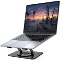 Stojak na laptopa Macbook'a 17 podstawka uchwyt stolik składany obrotowy 360 regulowany aluminiowy na biurko Alogy czarny