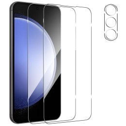 Szkło hartowane do Samsung Galaxy S23 FE 2x na ekran + 1x na obiektywy aparatu Lens Pro+ 9H Alogy zestaw szkieł