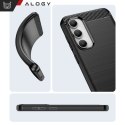 Etui do Samsung Galaxy S23 FE pancerne plecki obudowa na telefon case Alogy Carbon Silicone czarne