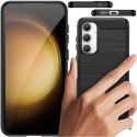 Etui do Samsung Galaxy S23 FE pancerne plecki obudowa na telefon case Alogy Carbon Silicone czarne