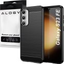 Etui do Samsung Galaxy S23 FE pancerne plecki obudowa na telefon case Alogy Carbon Silicone czarne