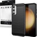 Etui do Samsung Galaxy S23 FE pancerne plecki obudowa na telefon case Alogy Carbon Silicone czarne