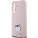 Etui Karl Lagerfeld KLHCS23FESMHCNPP do Samsung Galaxy S23 FE S711 różowy/pink Silicone Choupette Metal Pin