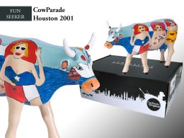 CowParade Houston 2001, Lait Triporteur, autor: Janice Joplin