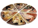Talerz dekoracyjny - G. Klimt, 6 części (mix 6 wzorów)