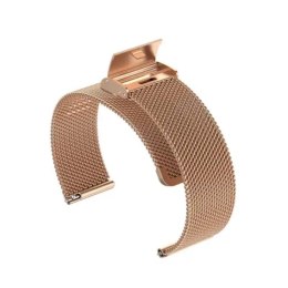 Regulowany pasek ze stali nierdzewnej do zegarka/smartwatch 20mm, ROSE GOLD