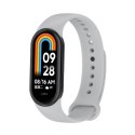 Pasek Silikonowy Mi Band 8 / M8 (7), GRAY / SZARY