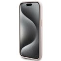 Guess nakładka do iPhone 15 Pro Max 6,7" GUHCP15SG4GLPI HC PC/TPU 4G PU BOTTOM STRIPE różowa