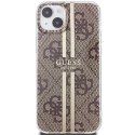 Guess nakładka do iPhone 15 Plus 6,7" GUHCP15MH4PSEGW brązowa HC IML 4G GOLD STRIPE