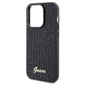 Guess nakładka do iPhone 14 Pro Max 6,7" GUHCP14XPMSDGSK HC PU DISCO SCRIPT METAL czarna