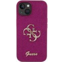 Guess nakładka do iPhone 15 6,1" GUHCP15SHG4SGU fioletowa HC Fixed Glitter Big 4G