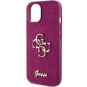 Guess nakładka do iPhone 15 6,1" GUHCP15SHG4SGU fioletowa HC Fixed Glitter Big 4G