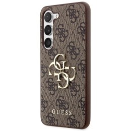 Guess nakładka do Samsung Galaxy S23 FE GUHCS23FE4GMGBR GUESS HC PU 4G BIG METAL LOGO brązowa