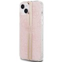 Guess nakładka do iPhone 15 Plus 6,7" GUHCP15MH4PSEGP różowa HC IML 4G GOLD STRIPE