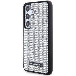 Karl Lagerfeld nakładka do Samsung Galaxy S24 KLHCS24SHDSPRS srebrna HC RHINESTONE LOGO METAL PLATE