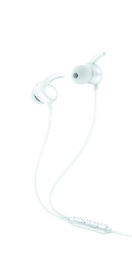 XO słuchawki przewodowe EP65 jack 3,5 mm dokanałowe białe