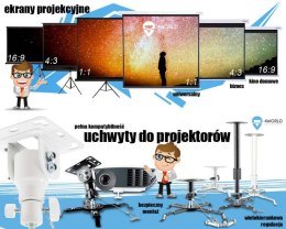 4World Uchwyt do projektorów sufitowy udźwig 8kg - czarny